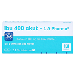 Ibu 400 akut-1A Pharma 10 Stück N1 - Vorderseite