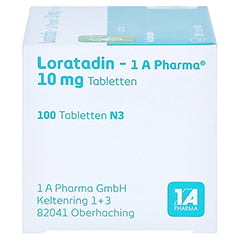 Loratadin-1A Pharma 100 Stück N3 - Rechte Seite