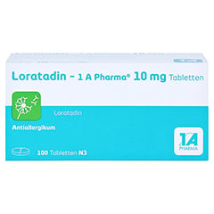 Loratadin-1A Pharma 100 Stück N3 - Vorderseite