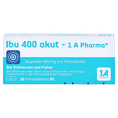Ibu 400 akut-1A Pharma 10 Stück N1 - Rückseite