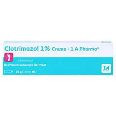Clotrimazol 1% Creme-1A Pharma 20 Gramm N1 - Vorderseite