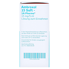 Ambroxol 15 Saft-1A Pharma 100 Milliliter N1 - Rechte Seite