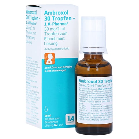 Ambroxol 30 Tropfen-1A Pharma 50 Milliliter N2
