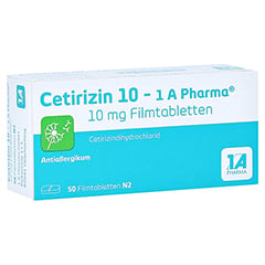 Cetirizin 10-1A Pharma 50 Stück N2
