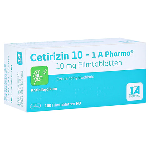 Cetirizin 10-1A Pharma 100 Stück N3