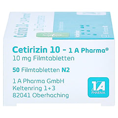 Cetirizin 10-1A Pharma 50 Stück N2 - Rechte Seite