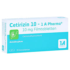 Cetirizin 10-1A Pharma 7 Stück