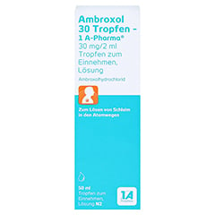 Ambroxol 30 Tropfen-1A Pharma 50 Milliliter N2 - Vorderseite