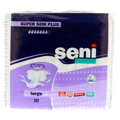 SUPER SENI Plus Inkontinenzslip L 10 Stck - Vorderseite