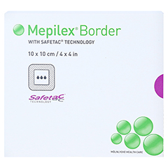MEPILEX Border Schaumverband 10x10 cm 5 Stück - Vorderseite