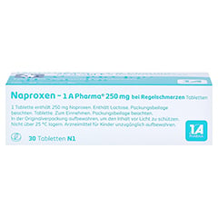 Naproxen-1A Pharma 250mg bei Regelschmerzen 30 Stck N1 - Oberseite