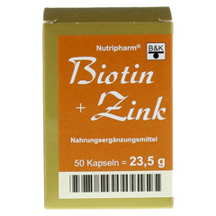 BIOTIN+ZINK Kapseln 50 Stck - Vorderseite