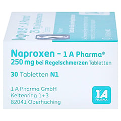 Naproxen-1A Pharma 250mg bei Regelschmerzen 30 Stck N1 - Rechte Seite