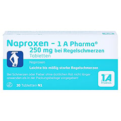 Naproxen-1A Pharma 250mg bei Regelschmerzen 30 Stck N1 - Rckseite