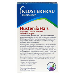 KLOSTERFRAU Broncholind Husten & Hals 2-Phas.Lut. 20 Stck - Rckseite