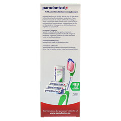 PARODONTAX mit Fluorid Zahnpasta+Zahnbrste 75 Milliliter - Rckseite
