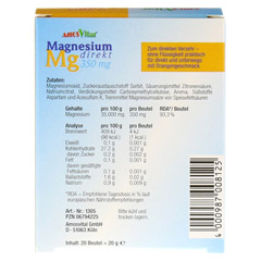 MAGNESIUM DIREKT 350 mg Beutel 20 Stck - Rckseite