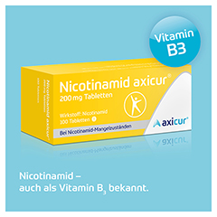 NICOTINAMID axicur 200 mg Tabletten 100 Stck N3 - Info 1