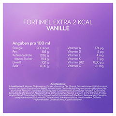 FORTIMEL Extra 2 kcal Vanillegeschmack 4x200 Milliliter - Info 3