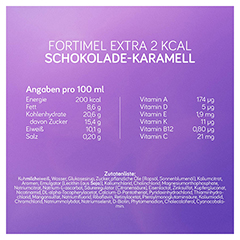 FORTIMEL Extra 2 kcal Schokoladen-Karamellgeschm. 4x200 Milliliter - Info 3