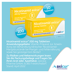 NICOTINAMID axicur 200 mg Tabletten 100 Stck N3 - Info 9