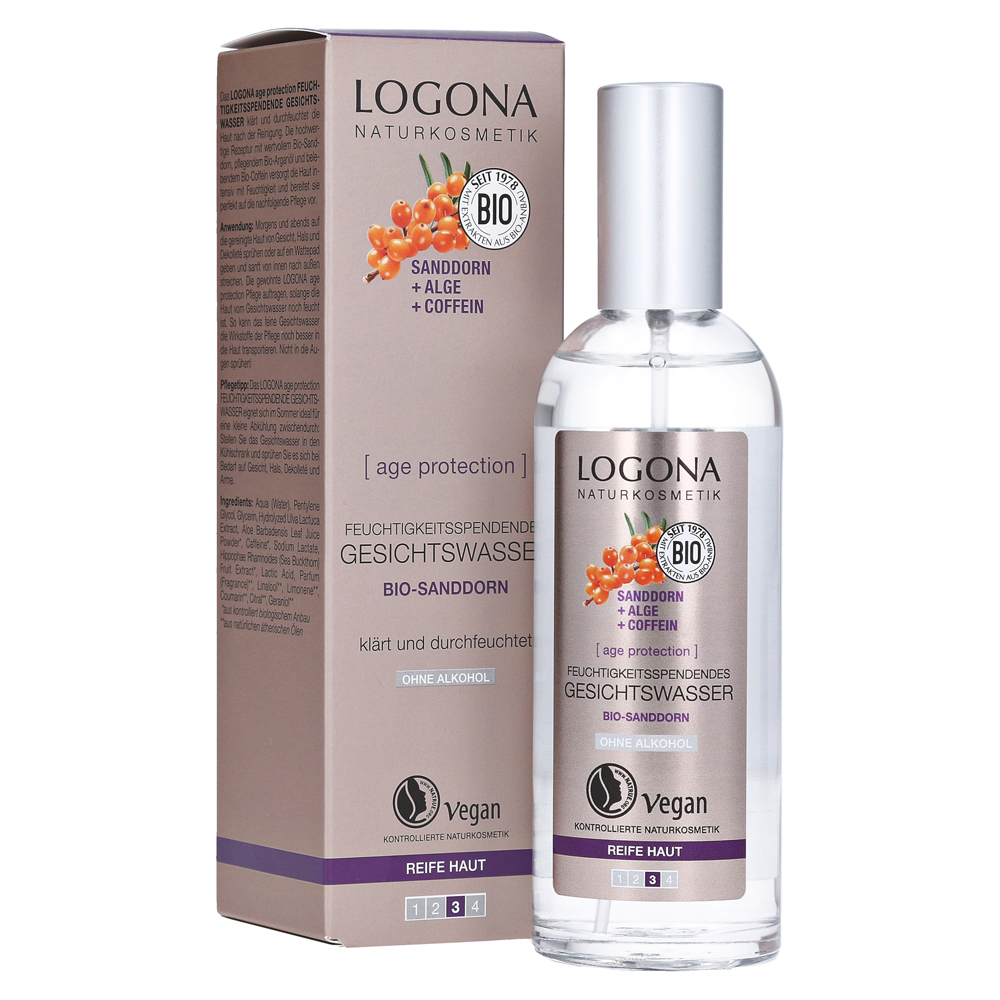 Gesichtswasser Feuchtigkeitsspendendes Milliliter medpex LOGONA | Age 125 Protection