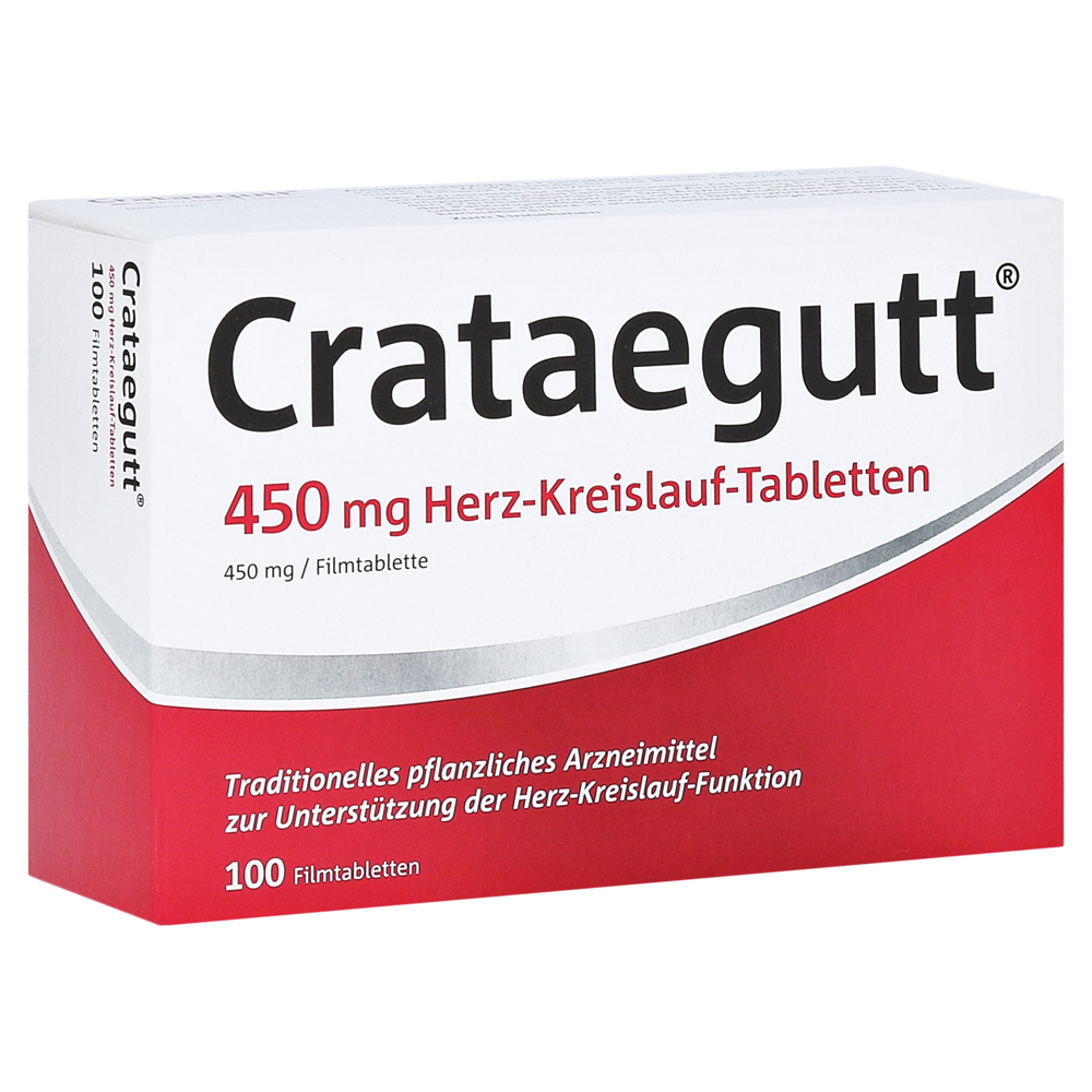 Crataegutt 450mg Herz-Kreislauf-Tabletten Filmtabletten 100 Stück