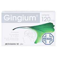 GINGIUM intens 120 mg Filmtabletten 60 Stck N2 - Vorderseite