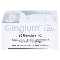 GINGIUM intens 120 mg Filmtabletten 60 Stck N2 - Linke Seite