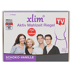 XLIM Aktiv Mahlzeit Riegel Schoko-Vanille 6x75 Gramm - Vorderseite