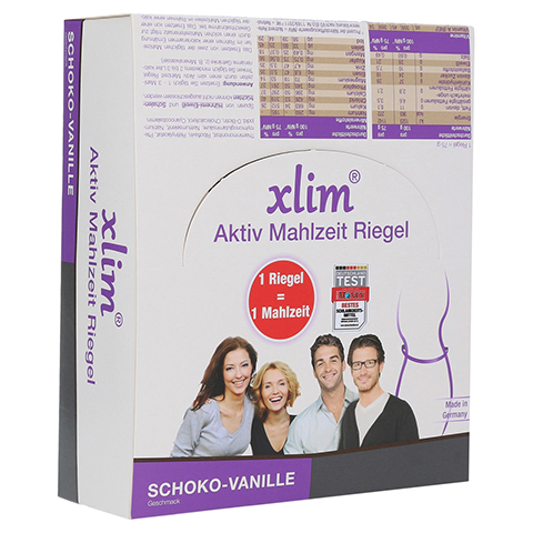 XLIM Aktiv Mahlzeit Riegel Schoko-Vanille 12x75 Gramm
