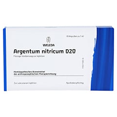 ARGENTUM NITRICUM D 20 Ampullen 8x1 Milliliter N1 - Vorderseite