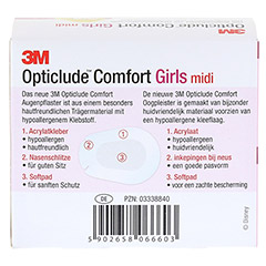 Opticlude 3M Comfort Disney Pflaster Girls midi 100 Stück - Rückseite