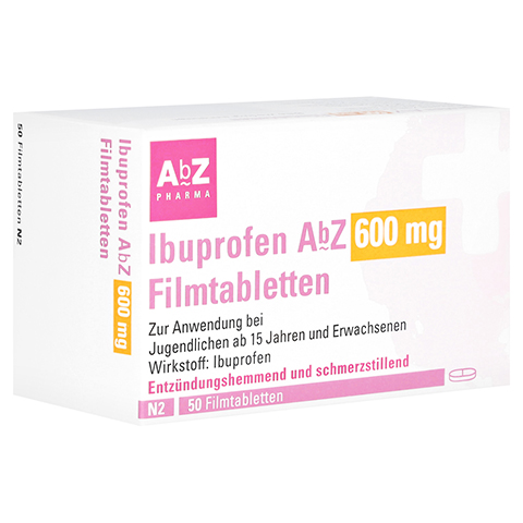 Ibuprofen AbZ 600mg 50 Stück N2