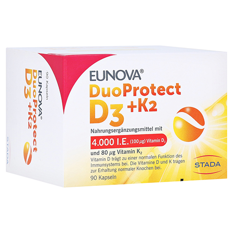 EUNOVA DuoProtect D3+K2 4.000 I.E. 90 Stck