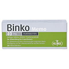 Binko Memo 40mg 30 Stück N1 - Vorderseite