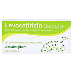 Levocetirizin Micro Labs 5mg 20 Stck N1 - Vorderseite