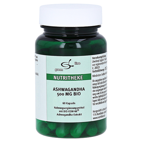 ASHWAGANDHA 500 mg Bio Kapseln 60 Stck