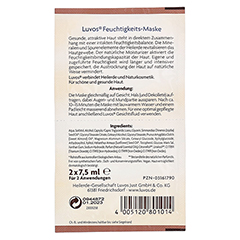 Luvos Crememaske Feuchtigkeit gebrauchsfertig 2x7.5 Milliliter - Rückseite