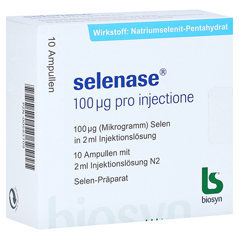 Selenase 100µg pro injectione 10x2 Milliliter N2