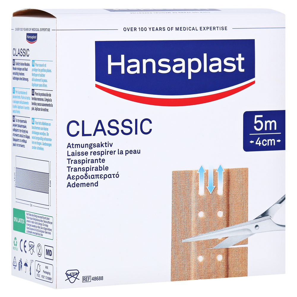Hansaplast Classic Pflaster 4 cmx5 m 1 Stück