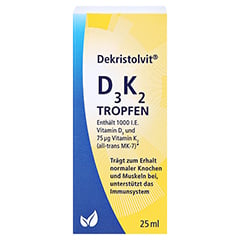 DEKRISTOLVIT D3K2 Tropfen 25 Milliliter - Vorderseite