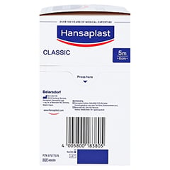 Hansaplast Classic Pflaster 6 cmx5 m 1 Stück - Linke Seite