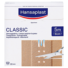 Hansaplast Classic Pflaster 8 cmx5 m 1 Stück - Vorderseite