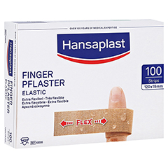 Hansaplast Elastic Fingerstrips 2x12 cm 100 Stück