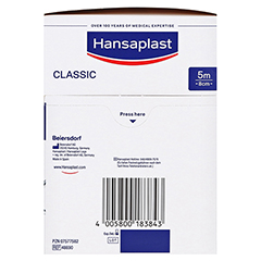 Hansaplast Classic Pflaster 8 cmx5 m 1 Stück - Linke Seite