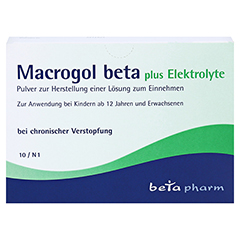 Macrogol beta plus Elektrolyte 10 Stück N1 - Vorderseite