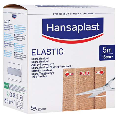 Hansaplast Elastic Pflaster 6 cmx5 m 1 Stück