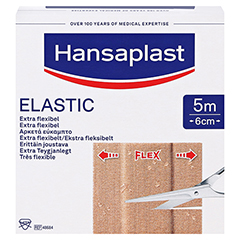 Hansaplast Elastic Pflaster 6 cmx5 m 1 Stück - Vorderseite