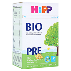 HIPP Pre Bio Anfangsmilch Pulver 600 Gramm
